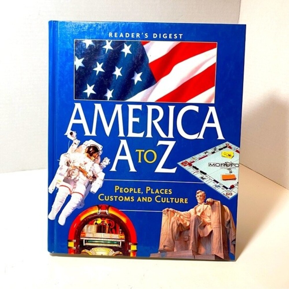 “America A to Z” HardCover Large, People, Places, Customs and Cultures Xlnt cond